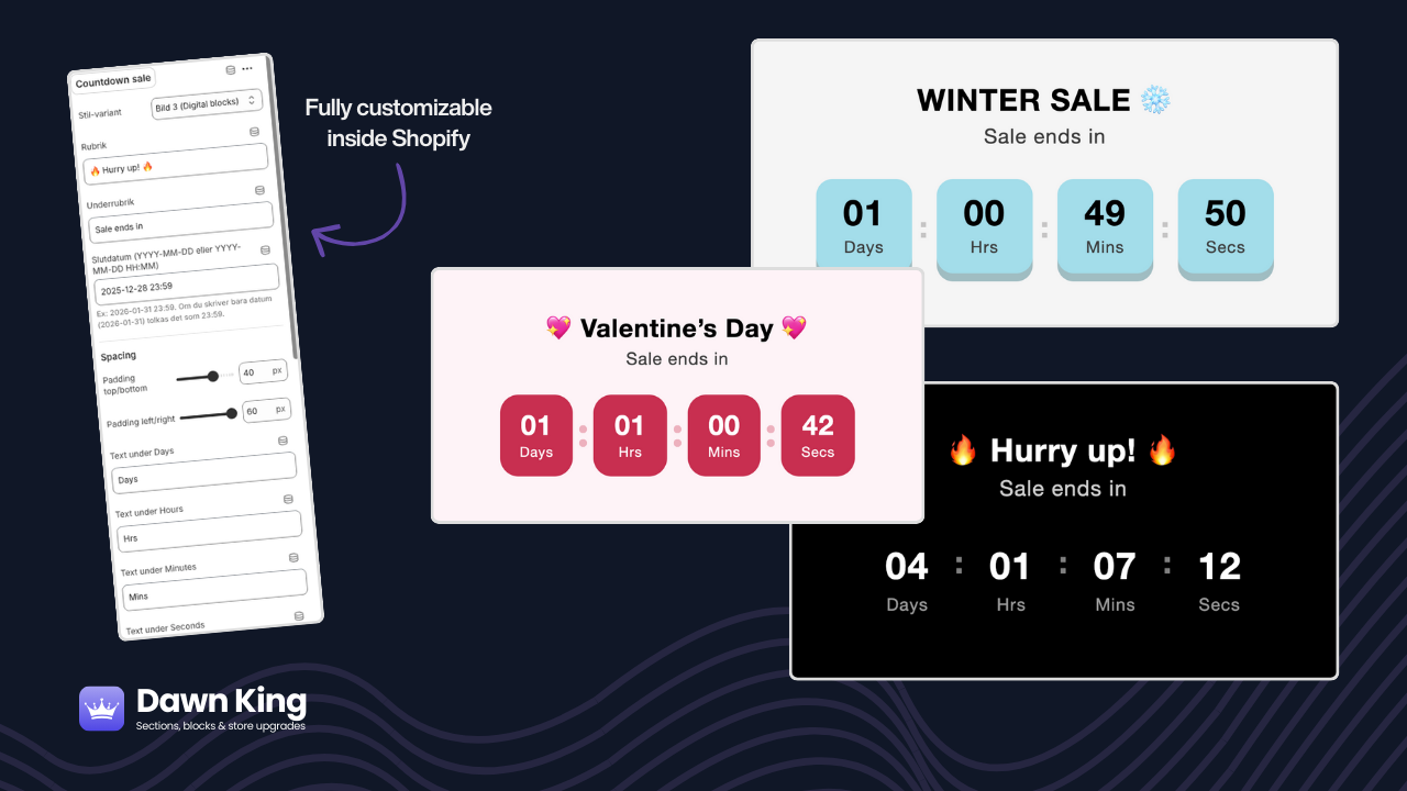 Sale Countdown Block — No Apps Required