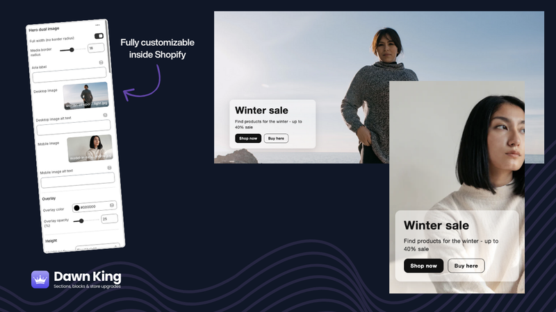 Different Hero Images for Mobile & Desktop — No Apps Required