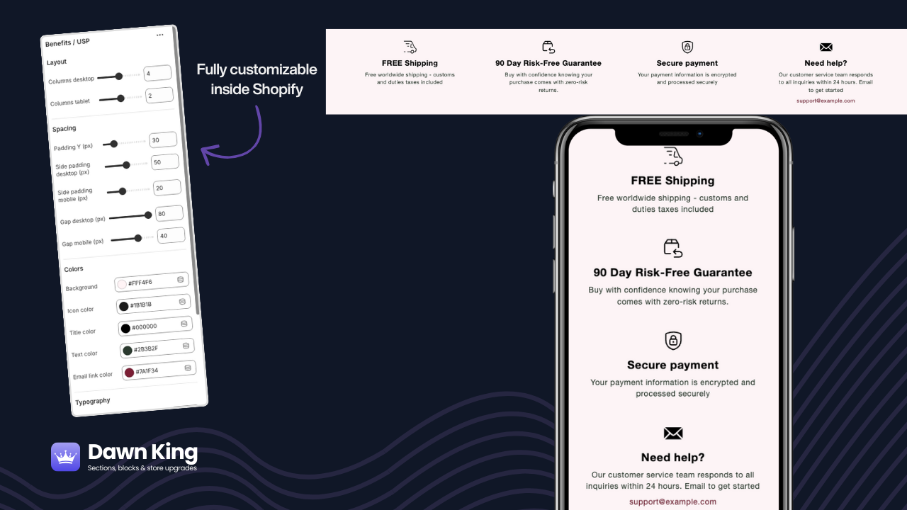 Benefits & USP Section — No Apps Required